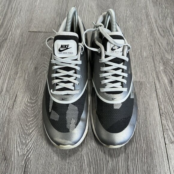Nike Air Max Thea JCRD Pure Platinum Black Wolf Grey Shoes Womens Size US 7 Camo - Picture 4 of 11